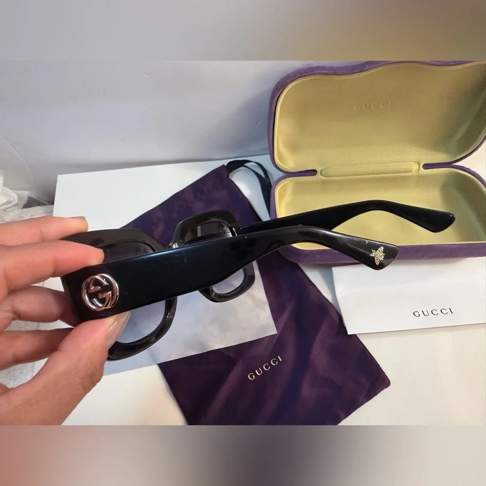 Gucci Black Square Sunglasses